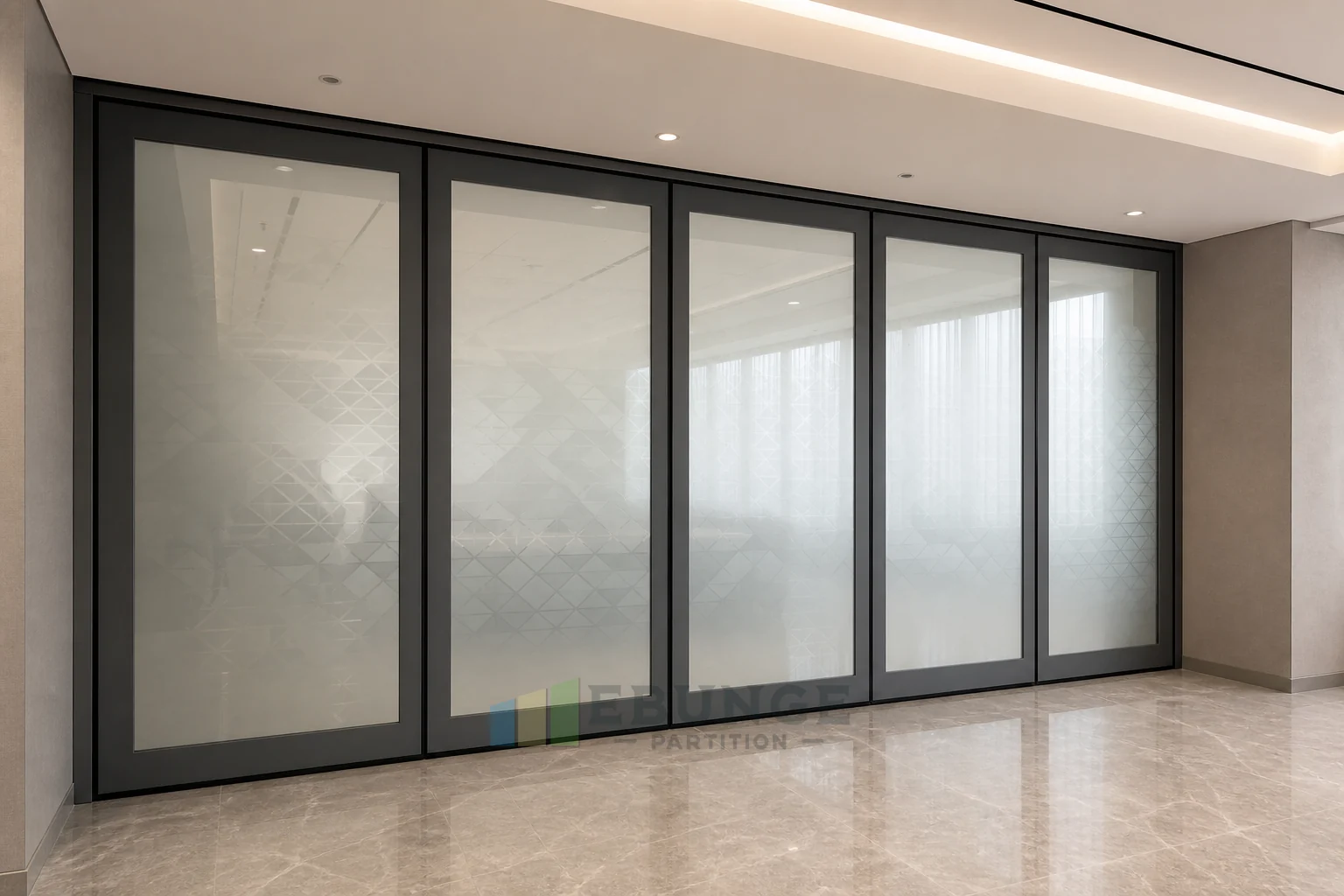Movable Glass Walls for Library Community Wing Training and Workshop Rooms — application intérieure alternative, concept explicatif de paroi vitrée mobile EBUNGE