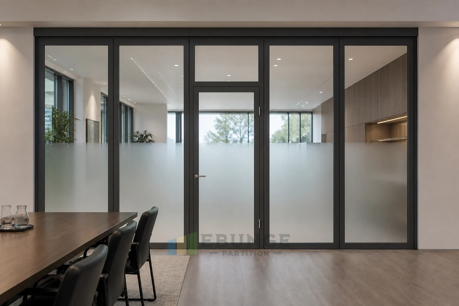 Flexible Training Room Planning with Movable Glass Walls — commercial application detail explanatory EBUNGE movable glass wall concept