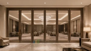 Cloisons vitrées mobiles pour les foyers de salles de bal d'hôtel