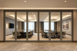 Comment planifier des cloisons vitrées mobiles pour les suites de conférence d’hôtel